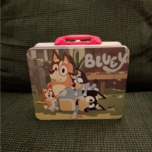 BLUEY Metal LUNCHBOX with Handle Carry Storage Tin On-the-go Snack